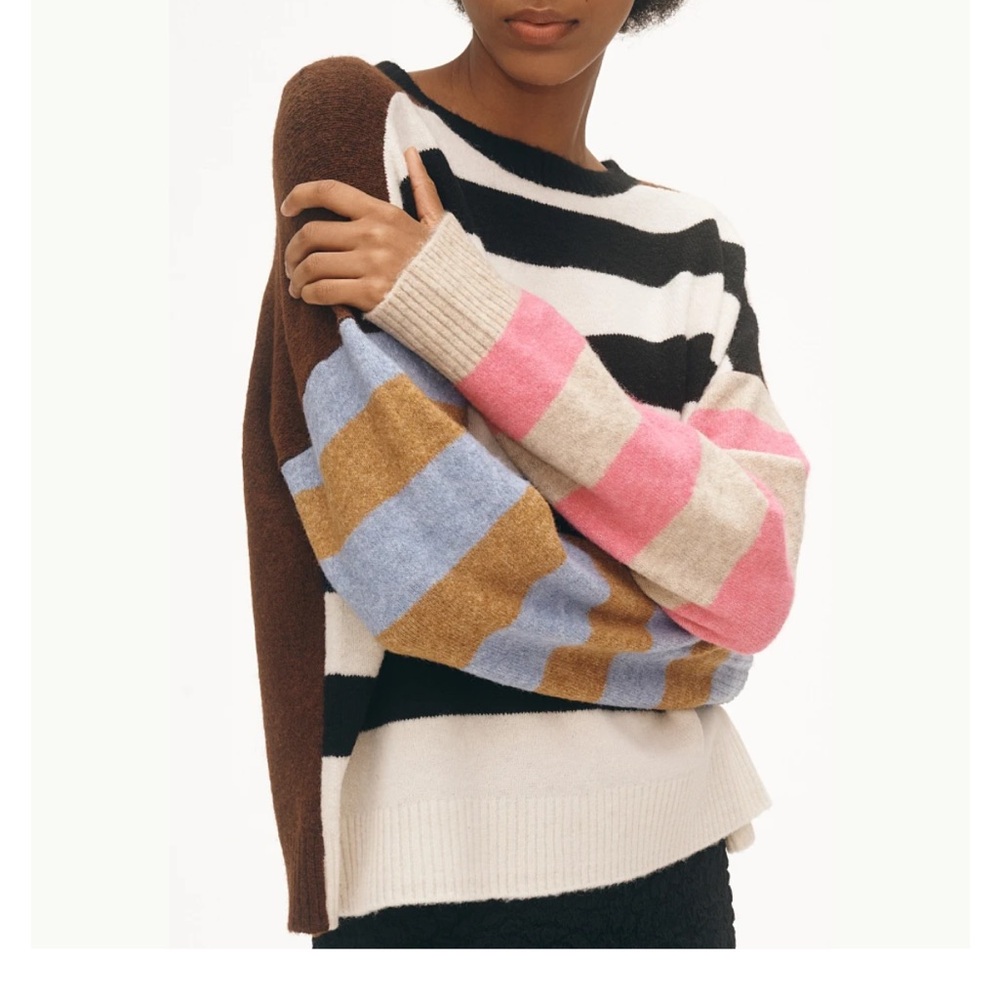 Anthropologie color block sweater- size small
